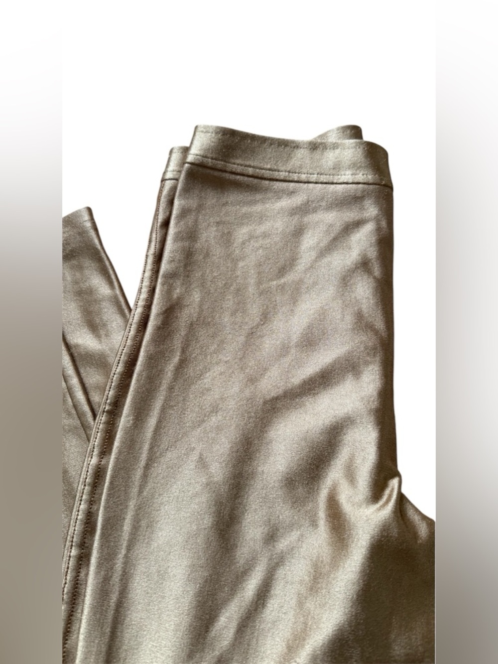 *Damaged* Y2K  American Apparel High Rise Gold Disco Pants - Picture 7 of 15